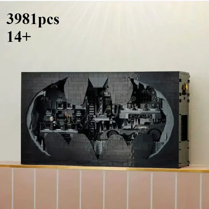 

3981 шт., классическая модель Batcave Shadow Box 1989 года, строительные блоки 76252, кирпичи, игрушки для детей, мальчиков и взрослых, подарки на Рождество и день рождения