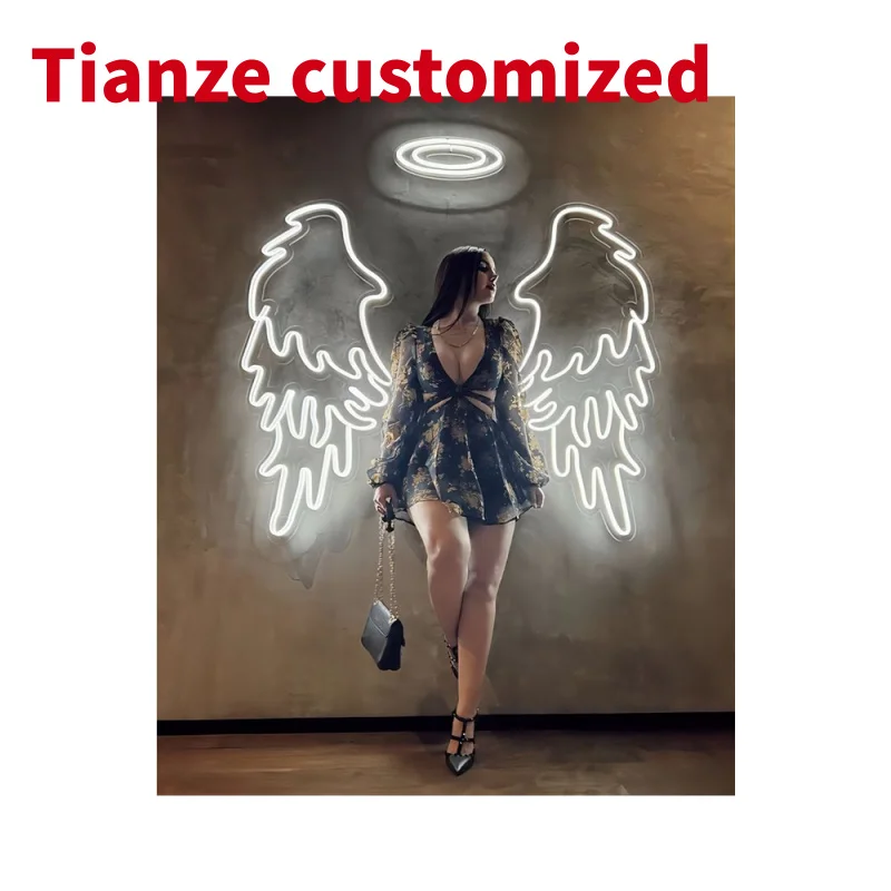 

(Customized) Winbo Led Neon Sign Custom Wings Drop Led Letter Neon Wings Signs Flex Light Custom Led Neon Sign