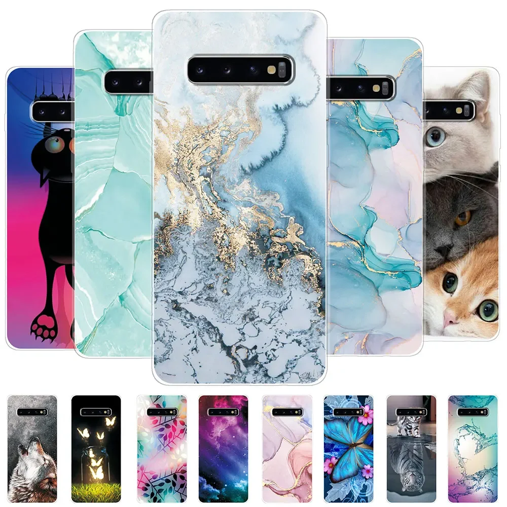 For Samsung Galaxy S10 Plus Case Clear Silicone Soft Phone Back Cases For Samsung S10 S10E Cover Fundas Galaxy S10 5G Bumper