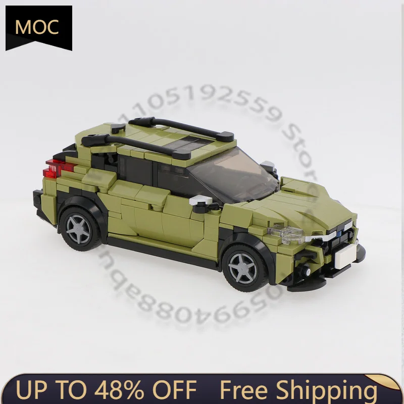 

555 PCS Speedy Sports Car Crosstrek MOC Customize Modular Building Block Kids Model Popular Creative DIY Boys Festival Toy Gift