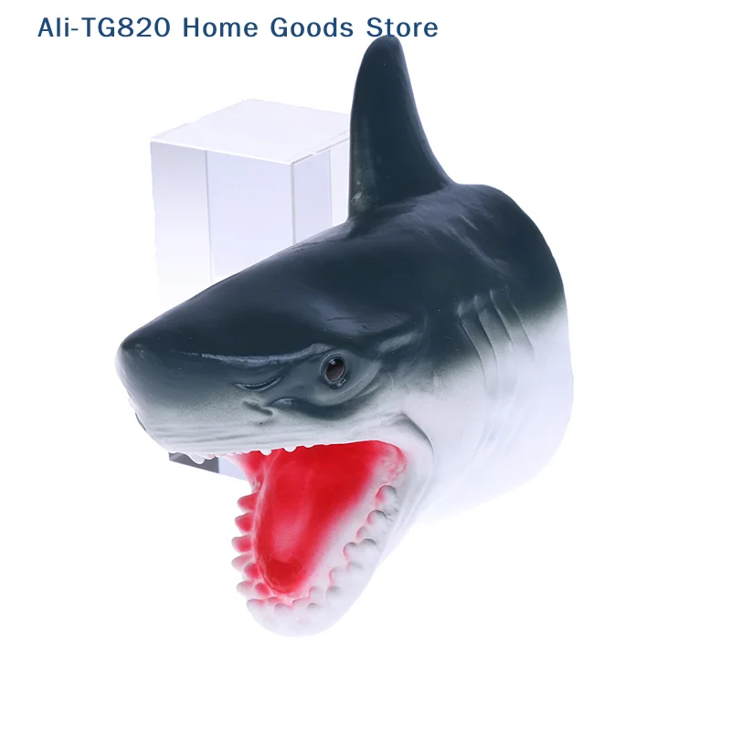 [TG820]Shark Arm Glove Hand Puppet Toy Soft Rubber Shark Glove Interactive Toy