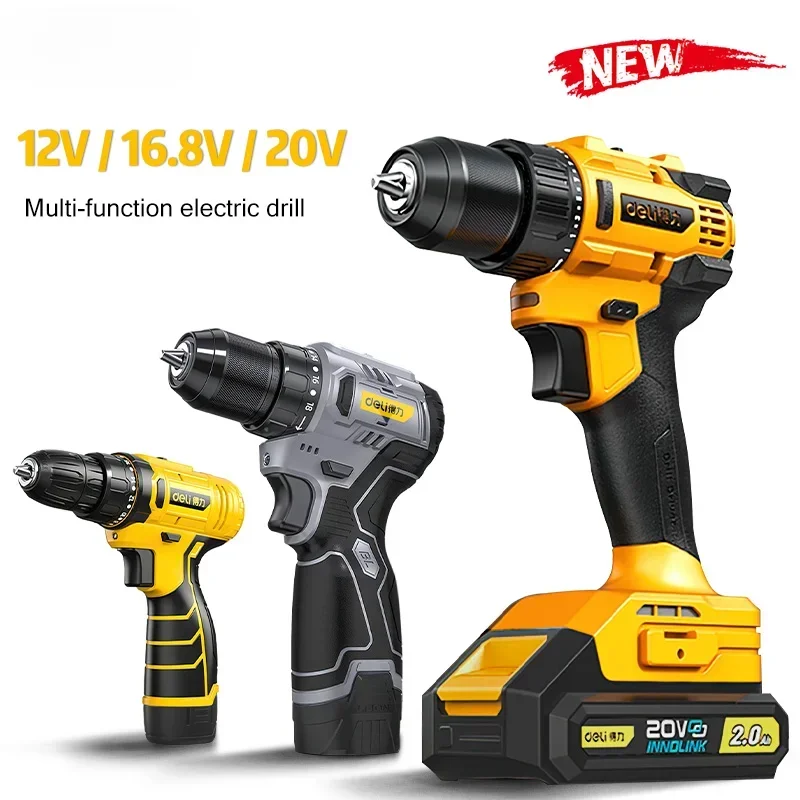 

12V/16.8V/20V Cordless Drill Electric Screwdriver Mini Wireless Power Driver DC Lithium-Ion Battery Power Tools