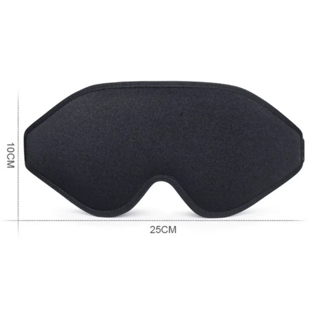 Blackout Sleep Eye Mask 3D Contoured Design Soft Breathable Eye Cover with Adjustable Strap Total Light Blocking for Deep Rest Travel Meditation Daytime Naps Bedtime Shift Work Lightweight Ergonomic Sleep Shade Portable Daily Use Comfortable Fit view 6