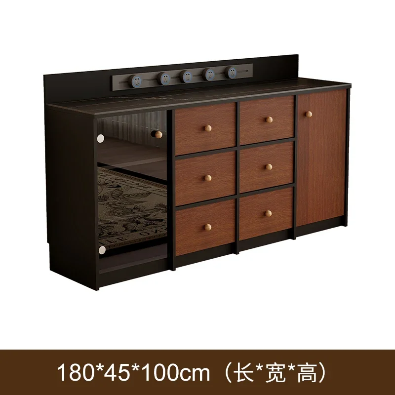 

American retro rock slab dining side with its own socket tea kitchen dining room storage coffee living room side cabinet