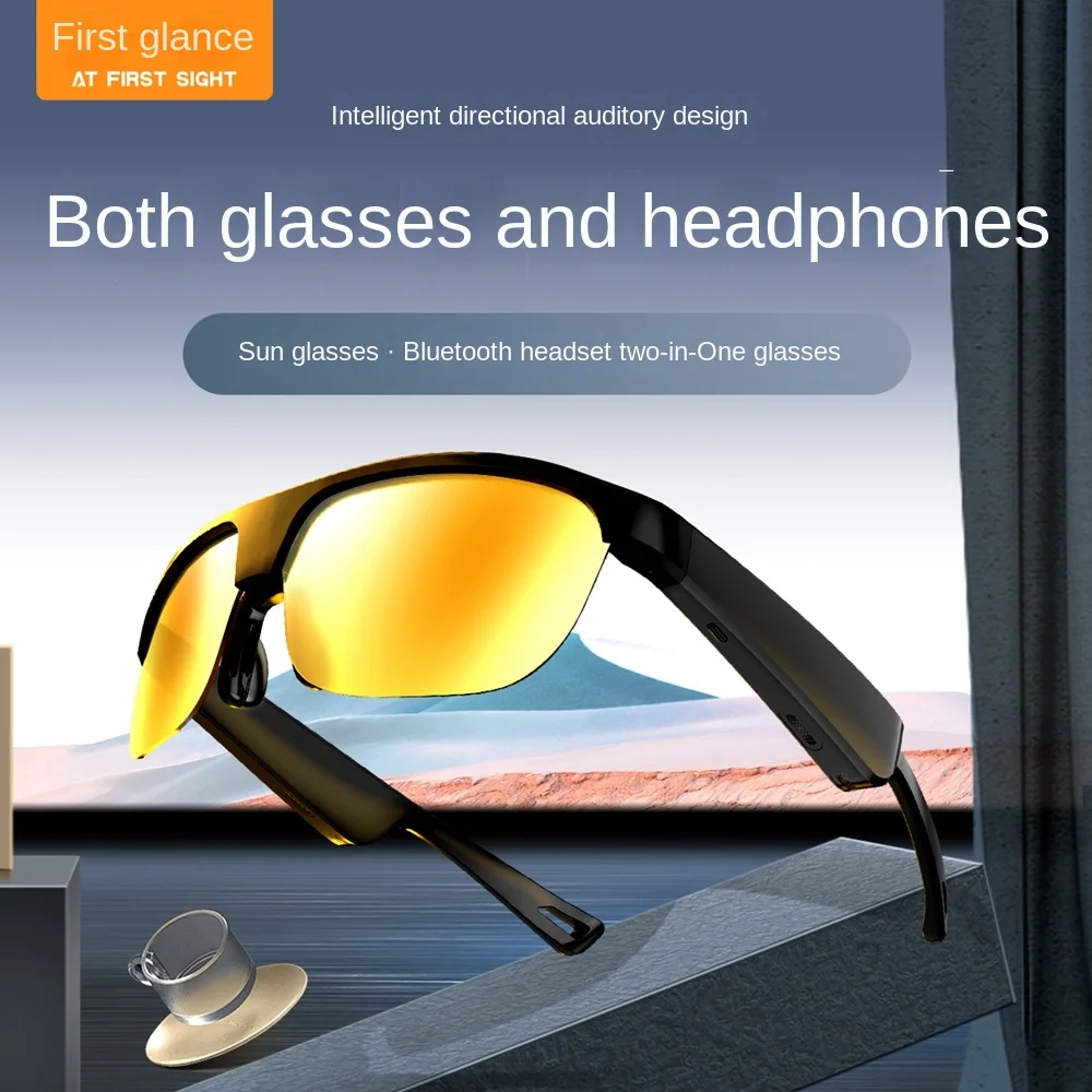 

First Look DYY-G02 New Sunglasses Polarizing Sunglasses 2-In-1 Bluetooth Wireless Headset For Calls And Various Scenarios