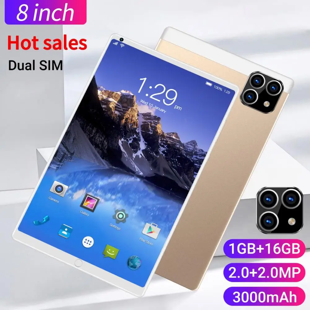 Tablet Computer Lightweight Dual-card-two-standby Mobile Tablet Convenient Multiple Languages Tablet for Watching TV
