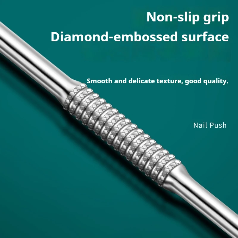 CNK Hook Type Cuticle Pusher Nail Polish Polish Peeler Scraper Remover Gel Nail Stainless Steel Clean Manicure Tool for Nail Art