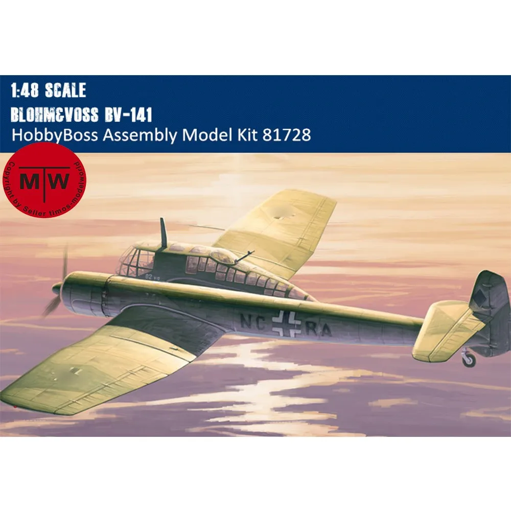 

HobbyBoss 81728 1/48 Scale German Blohm & Voss BV-141 Military Plastic Assembly Aircraft Model Kits