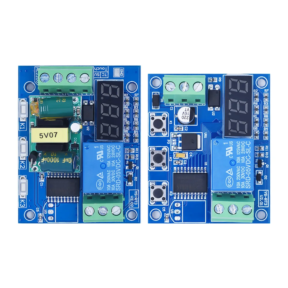 New 12V/220V multi-mode delay relay module can be switched on and off at regular intervals