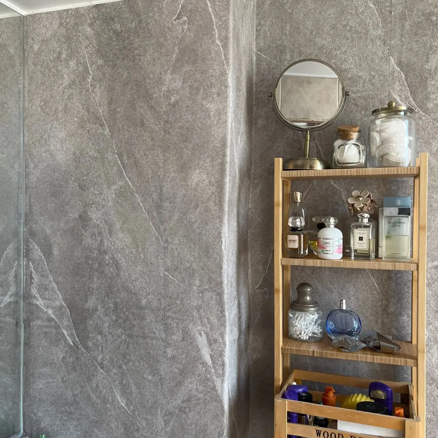 

40cm Retro Dark Grey Removable Waterproof Wall Stickers Matte Contact Paper Wall Self Adhesive Countertop Cupboard PVC Stickers