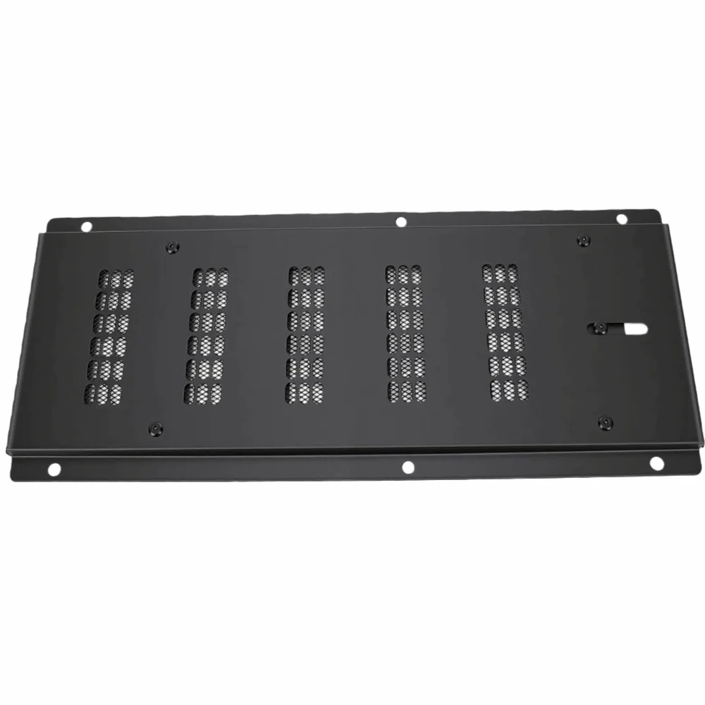 16x6.5 Inch Size Foundation Vent Cover With Screen Airflow Control Wall Vent Cover Black Color Outdoor Vent Cover