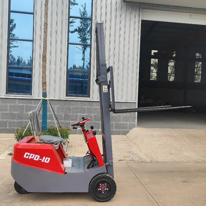 Ride On Hydraulic Lifting Stacker Three Wheel Loading Forklift Warehouse Material Handling Transport Equipment Customizable FOB
