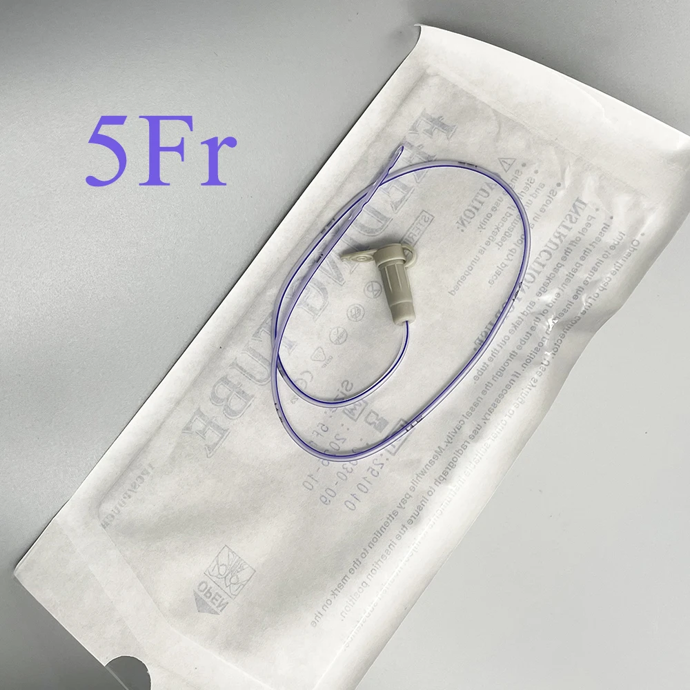 20PCS Pet Dog Cat Nasogastric Feeding Naso-Esophageal Tube Placement NE Single Use Place Round Closed Tip  Nutritional Support