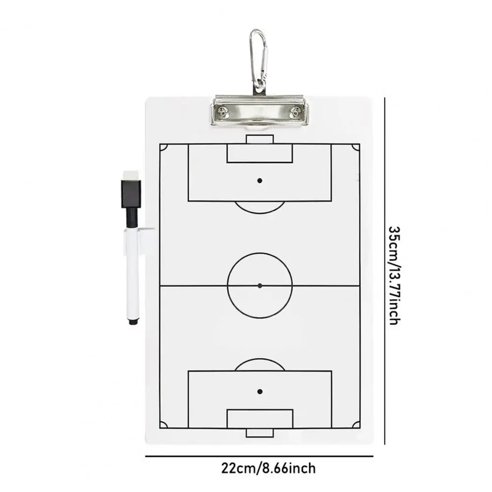 

Soccer Whiteboard Professional Soccer Coaching Scoreboard Set with Erasable Pen Holder Double-sided for Coaches for Football