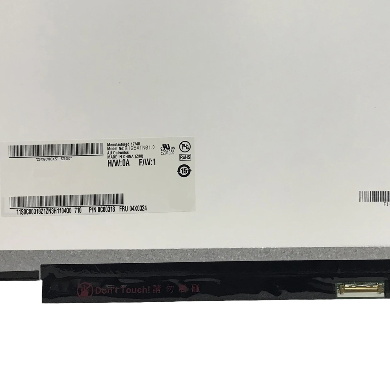 B125XTN01.0 HW0A M125NWN1 R0 R1 R2 For Lenovo ThinkPad x240 X260 X270 X280 Notebook Panel 1366*768 30 Pins LCD Screen