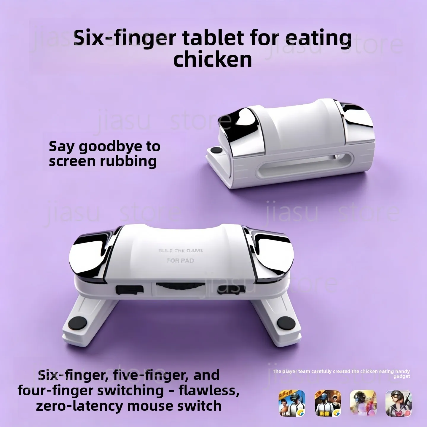 

Six Fingers Tablet Game Trigger Multi-Finger Physical Button Burst Controller iOS Android Universal Gaming Peripheral