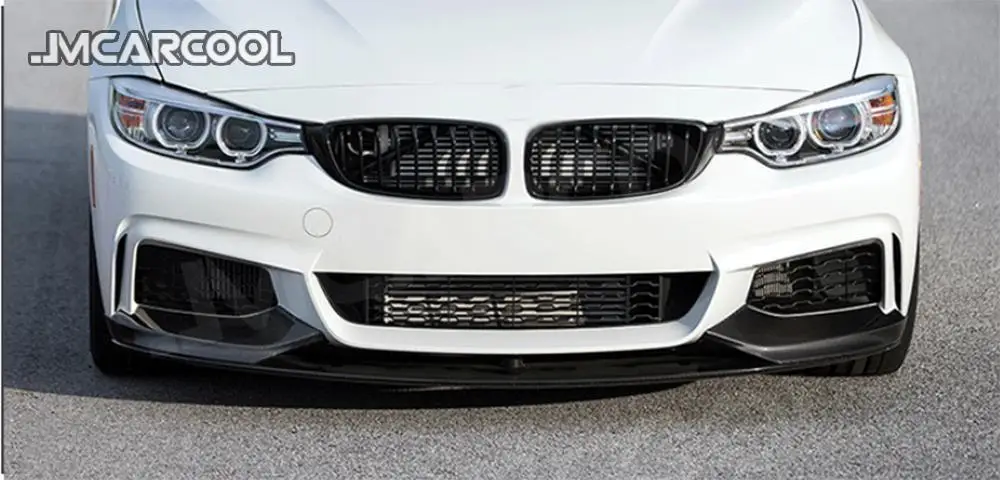 

Carbon Fiber Front Bumper Lip Spoiler Splitters Body Kits For BMW 4 Series F32 F36 M Sport 2014 UP MP Style Car Accessories