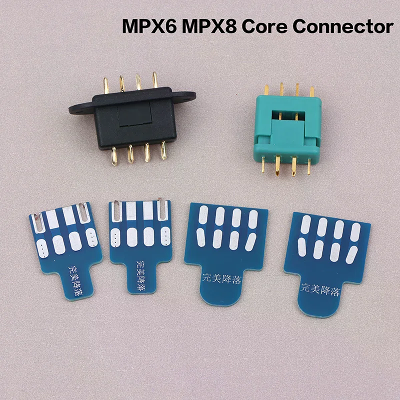 

1Set MPX 6 MPX8 Core Connector With Soldering Board For RC Airplane Accessories Turbine Jet Parts Plugs