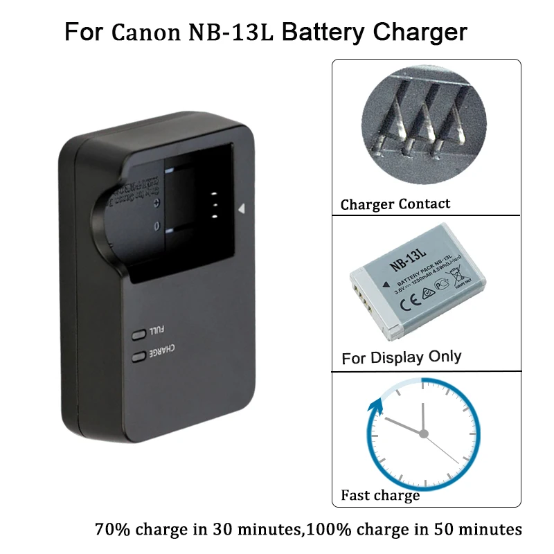 CB-2LH Battery Charger For Canon NB-13L G7X G7XII G7XIII G9X G9XII G5X G5XII SX620HS SX720HS SX730HS Camera CB-2LHT CB-2LHE 2LHT