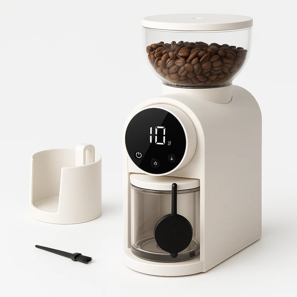 

41mm Conical Burr Coffee Grinder for Home Barista Use