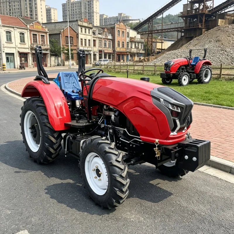 Customized 2026 New Wheeled Rotary Tiller, Four-Wheel Cultivator, Rotary Tilling & Seeding Equipment, Farm Land Tiller