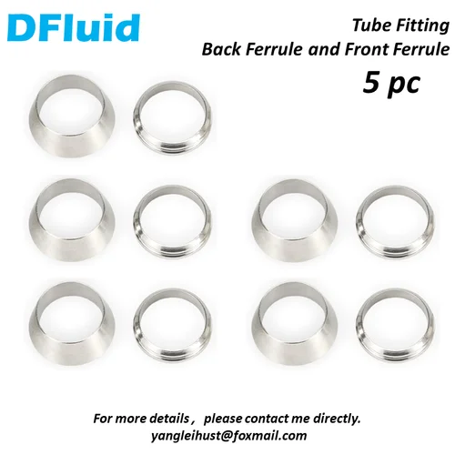 5 uds SS316 virola trasera juego de virola frontal accesorio de tubo de compresión 30MPa 1/8 ""1/4"" 3/8 ""1/2"" 3 6mm 8 10 12mm reemplazar Swagelok