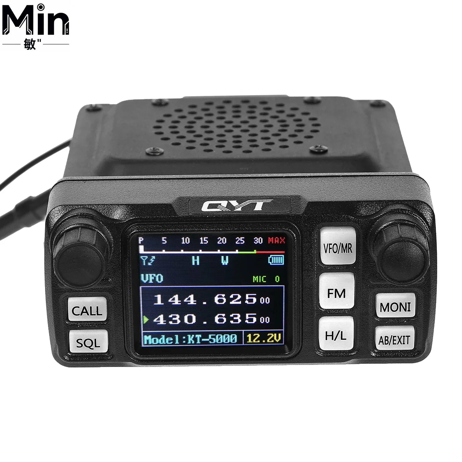 

Рация QYT KT-5000 автомобильная мини двухдиапазонная 25 Вт 10 км с разъемной панелью VHF UHF VOX FM