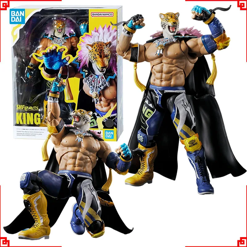 

Bandai Tekken 8 Anime Figure SHF King Anger Of The Beast Action Figure Collectibles Model High Poseability Toys For Boys Gift