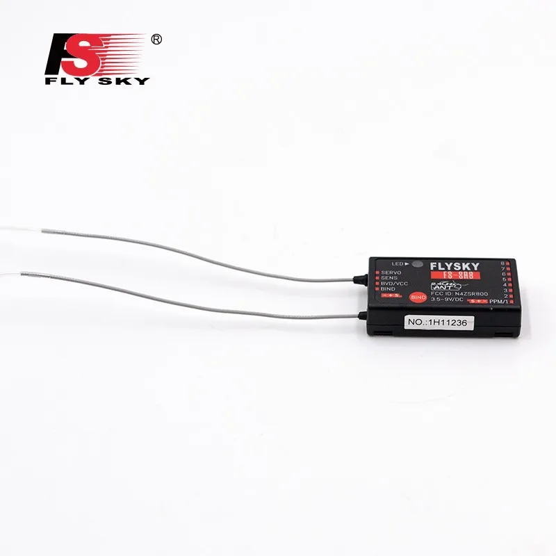 Flysky SR8 Receiver For Flysky ANT Protocol 8CH Dual Antenna Bidirectional Receiver Compatible With Various Models RC Airplanes