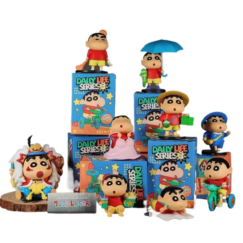 

Crayon Shin-chan Daily Life Series 3 Peripheral Dolls, Action Figures, Desktop Miniatures, Surprise Blind Boxes, Birthday Gifts