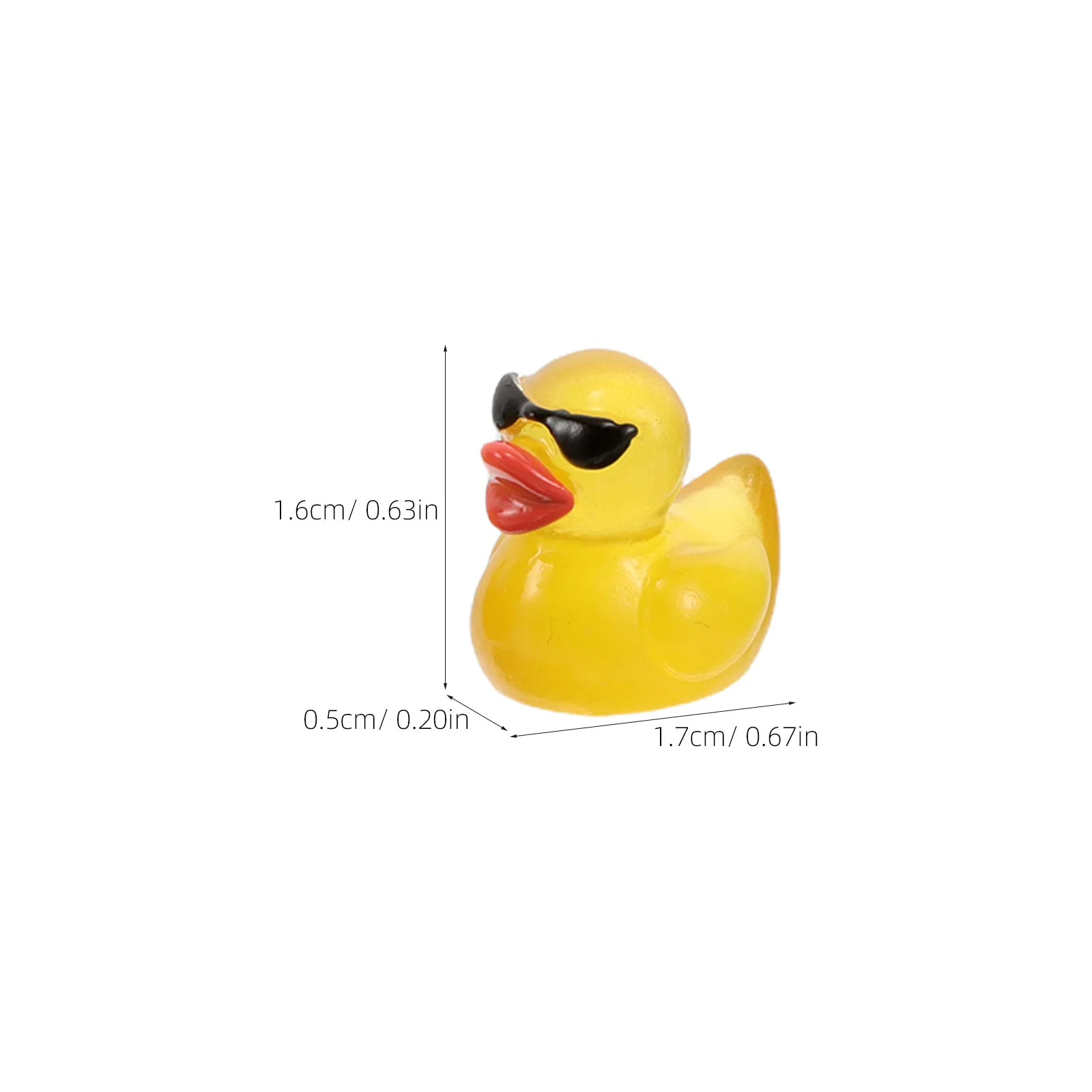 24Pcs Mini Resin Ducks Micro Landscape Accessories Realistic Tiny Animal Decorations Fairy Garden Small Animal Ornaments