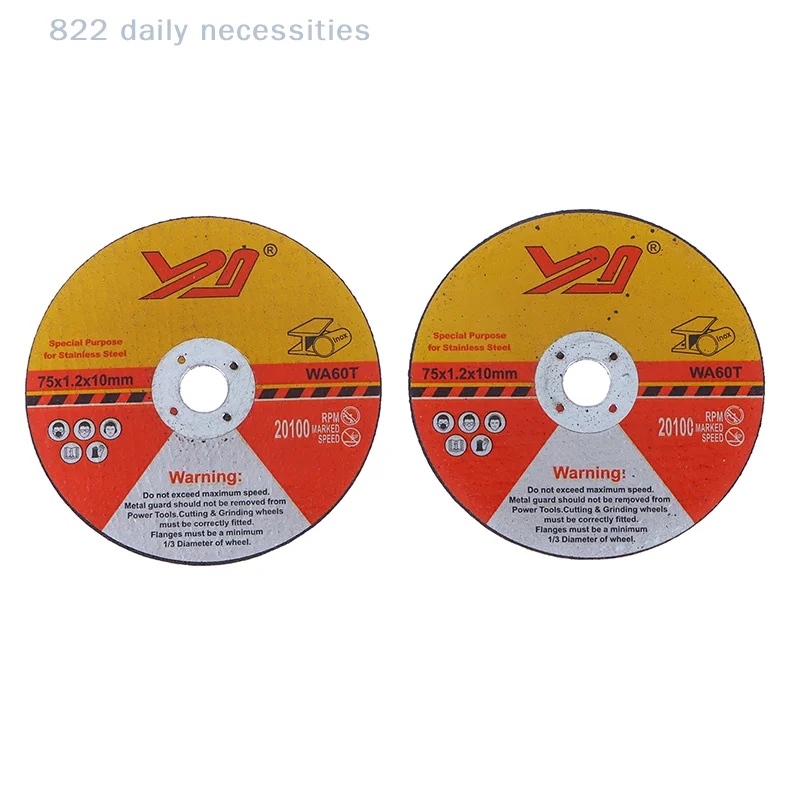 

5pcs 75mm Mini Cutting Disc Circular Resin Saw Blade Grinding Wheel Cutting Disc For Steel Stone Cutting Angle Grinding Tools