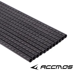 6/12 pcs ID 6.2 mm 3K Weave Carbon Arrow Shaft spine 200 - 500 carbon arrows Tube For Archery Bow and Arrow DIY