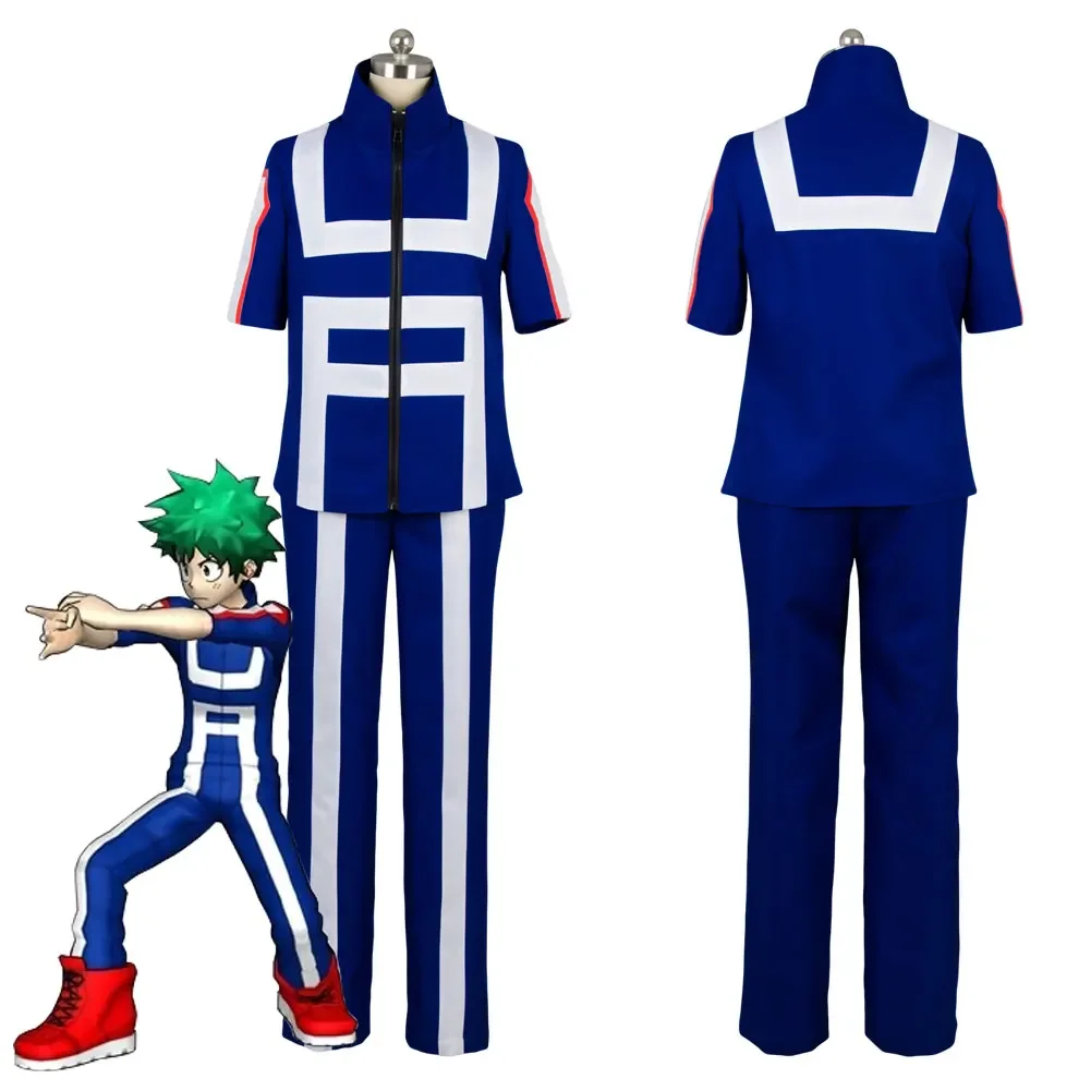 

Boku No My Hero Hero Academia Izuku Midoriya Cosplay Costume Training Suit T-shirt Pants Outfits Halloween Carnival Suit