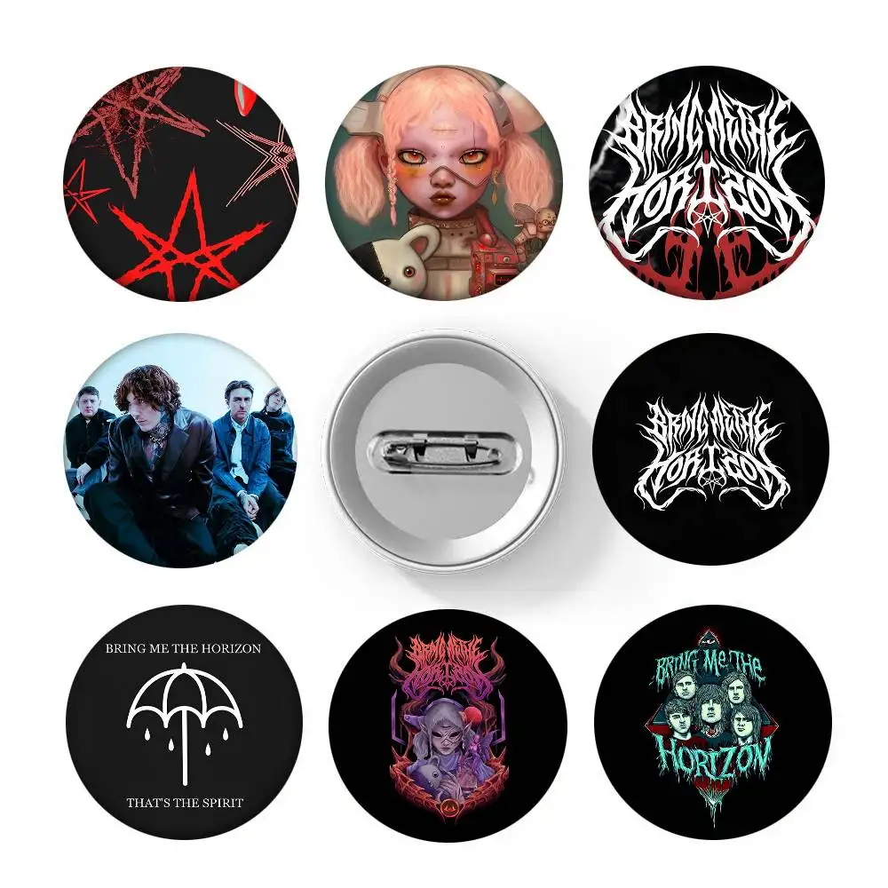 B-BringS Me The HorizonS Round badge lapel pin backpack clothing jewelry accessories gift brooch