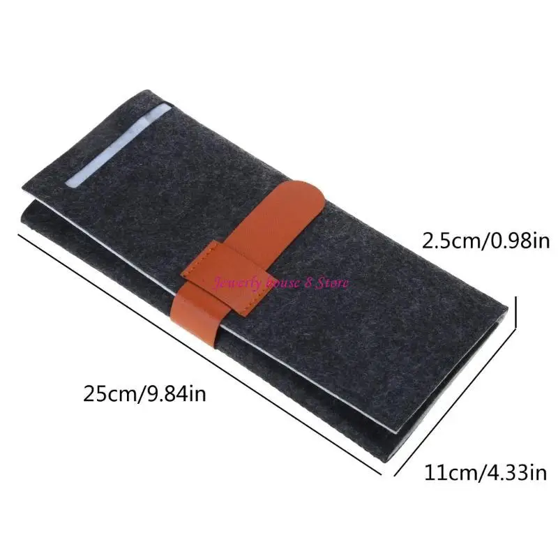 منظم لفافة المجوهرات للسفر للنساء، حاوية حقيبة تخزين قابلة للطي للقلادة والسوار والأقراط والخواتم والجيوب #6