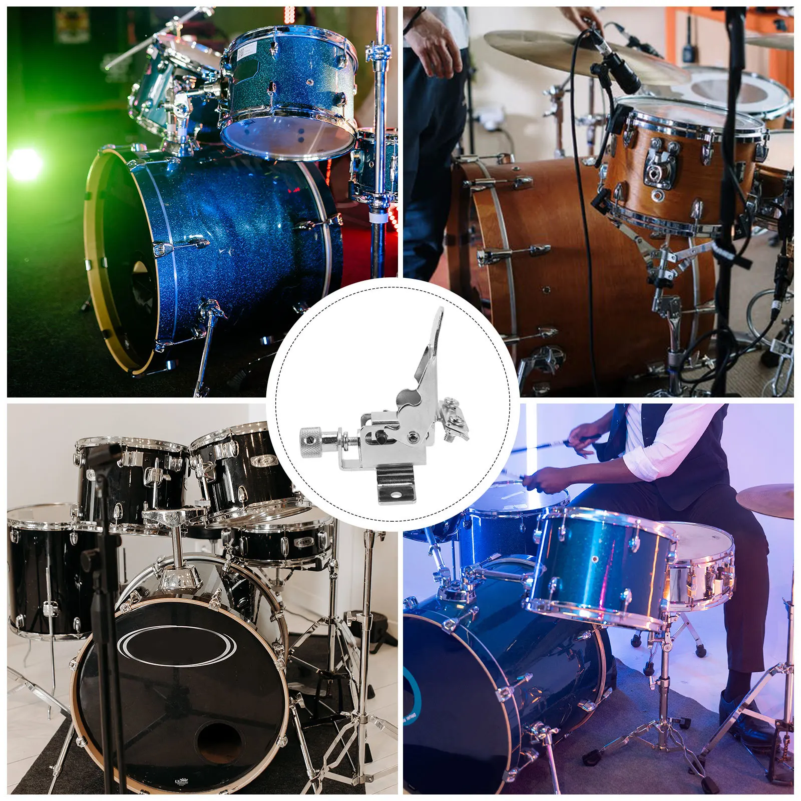 

1Set Snare Drum Metal Regulator Professional Throw Off Clamp Strainer Drum Repair Replacement Parts Drums Accessories