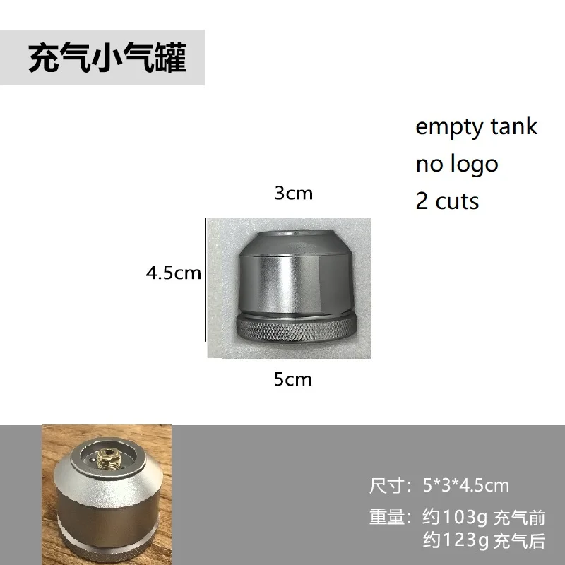 Camping-Gaslampe, tragbar, klein, zum Aufhängen, Glas-Gaslaterne, Mini-leerer Tank, optional