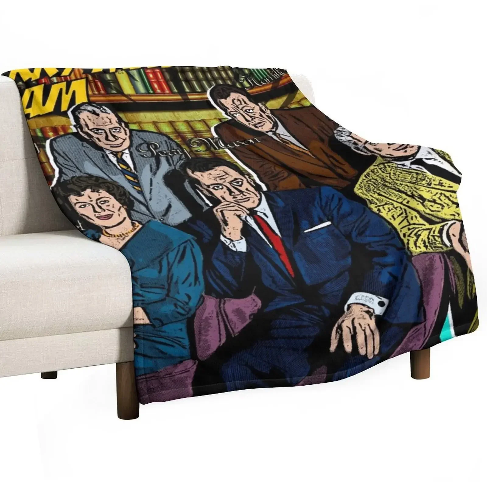 

Perry Mason Team (PM Comics) Throw Blanket Soft Plaid Sofa Quilt Luxury Throw heavy to sleep Blankets