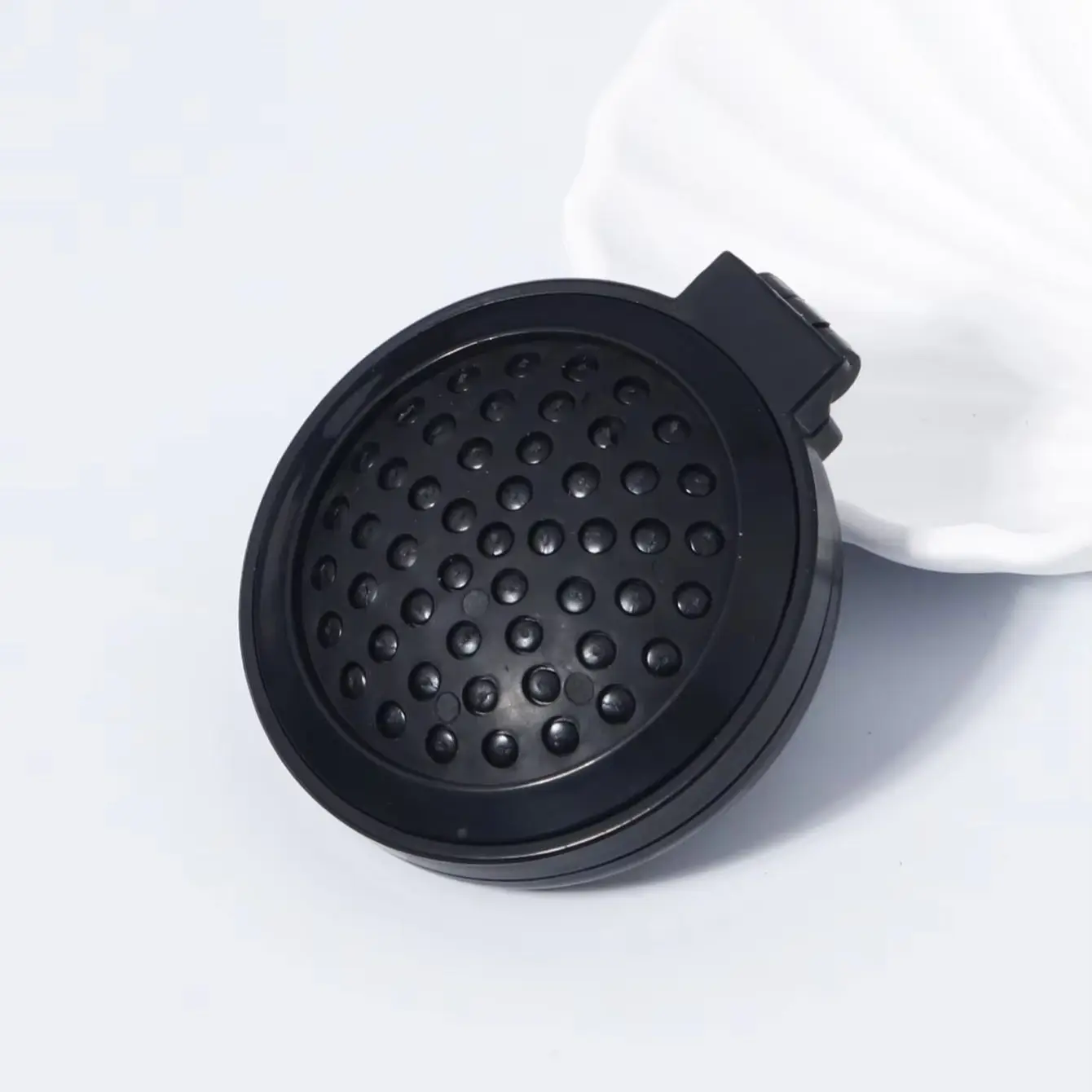 1pc portable folding hair brush, built-in mirror, scalp massage comb, suitable for travel For Hair Accessories view 2