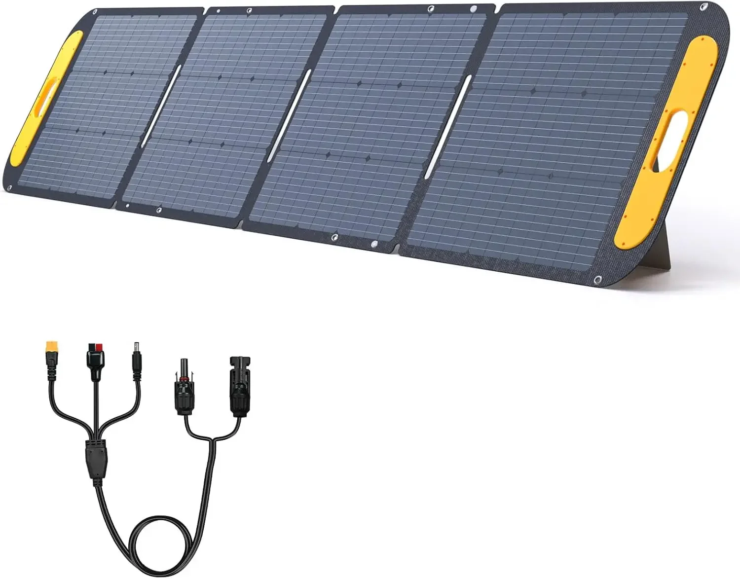 Portable Solar Panel for Power Station, 220W 19V Foldable Solar Panel w/Supporting Stand