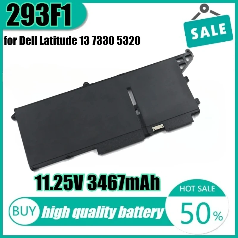 

New293F1 для Dell Latitude 13 7330 5320 Rugged Extreme 404T8 8WRCR 01VX5, высокое качество, 11,25 В, 41 Втч, 3467 мАч, 293F1, аккумулятор для ноутбука