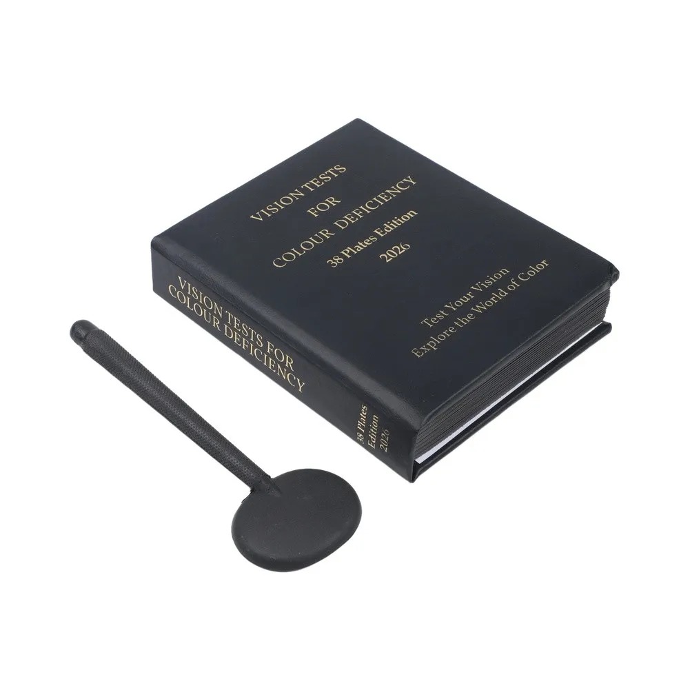 19*14.8*4cm Color Vision Test Professional Test Materials 38 Optometry Plates Diagnostic Color Plates Eye Health Assessment