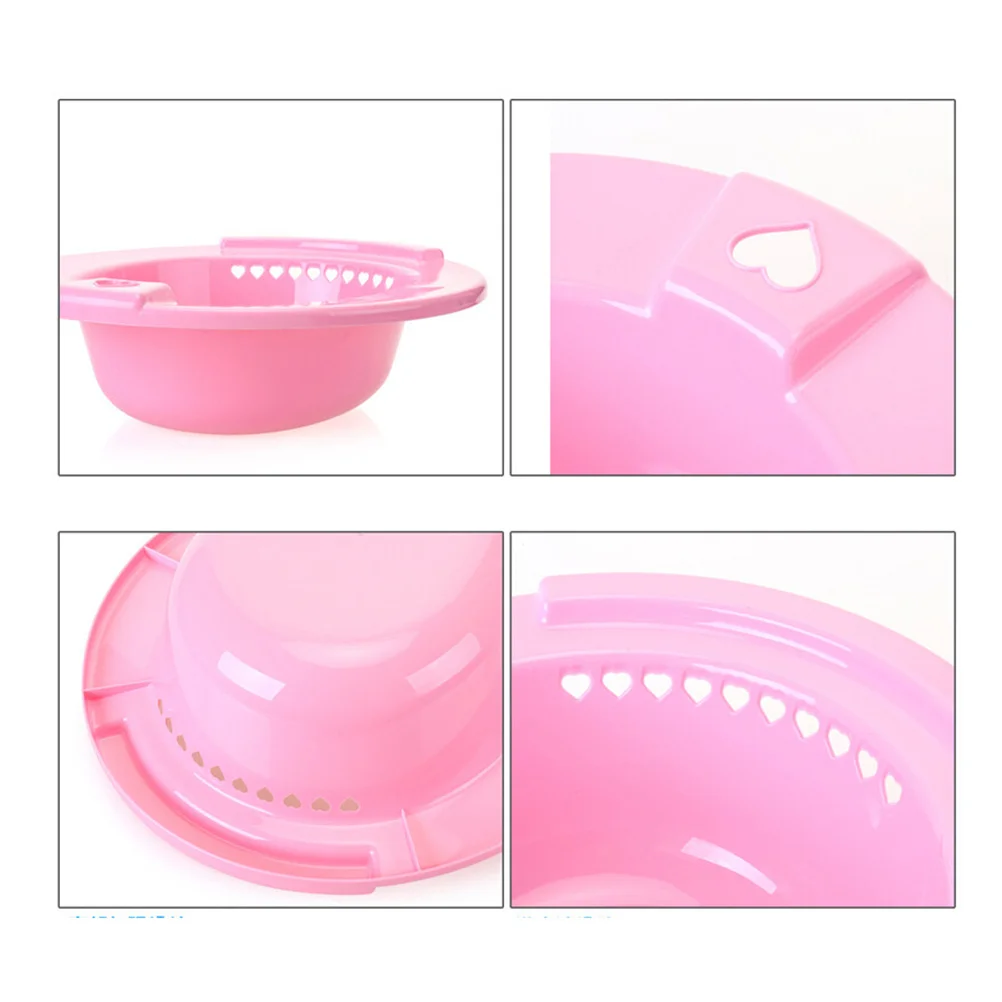 

Sitz Bath Basin Premium Plastic Portable Hip Bath Tub For Over Toilet Use Odorless Sturdy Comfortable Edges Pink