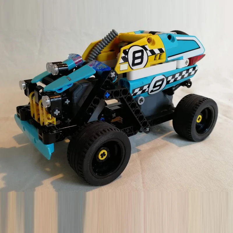 City Car Model MOC Building Bricks 4x4 Off-Road Rally Truck Modular Technology Children Holiday Gifts Assemble Toys Suit