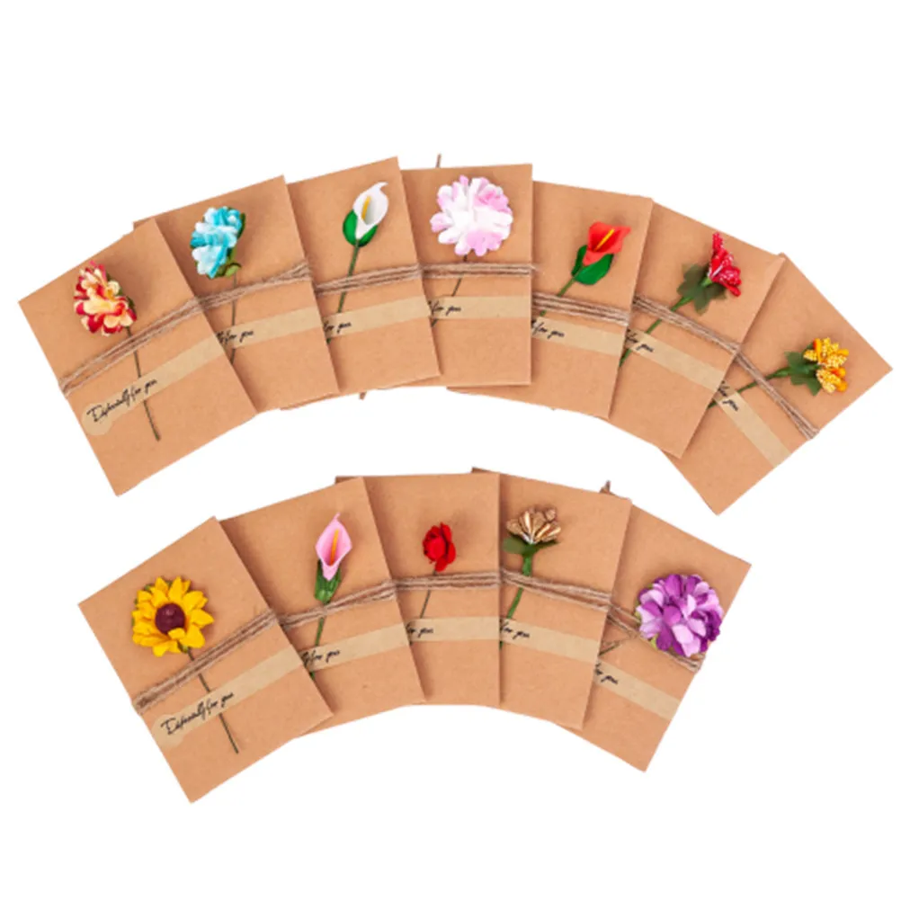 

12Pcs Exquisite Engraved Invitation Cards Set 5 Unique Floral Designs Iridescent Paper Decorative Ribbon Elegant Wedding Party