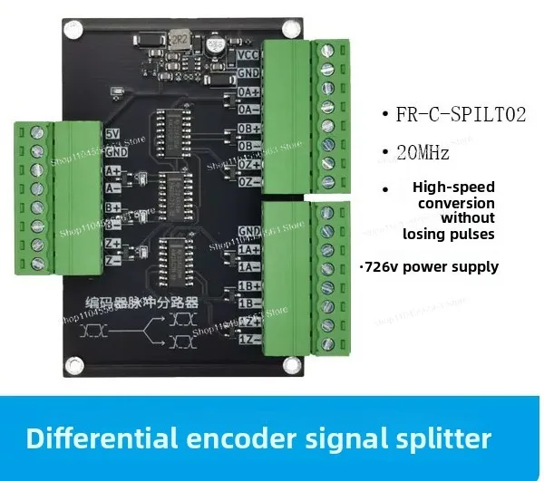 Encoder pulse signal divider, dot matrix ratio, 5V TTL or RS42