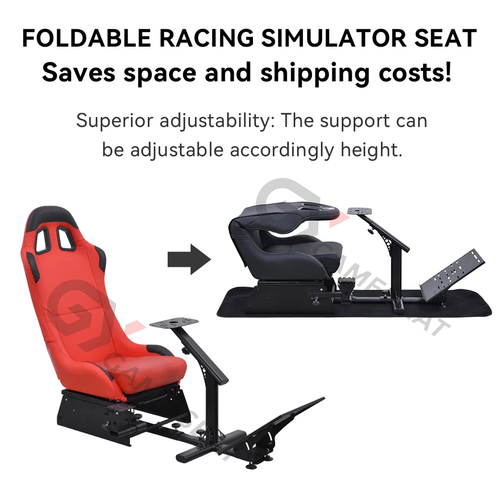 GY036 Factory Supply Foldable Simulator Cockpit Play Gaming Driving Race Sim Seat Simulator One Racing Chair