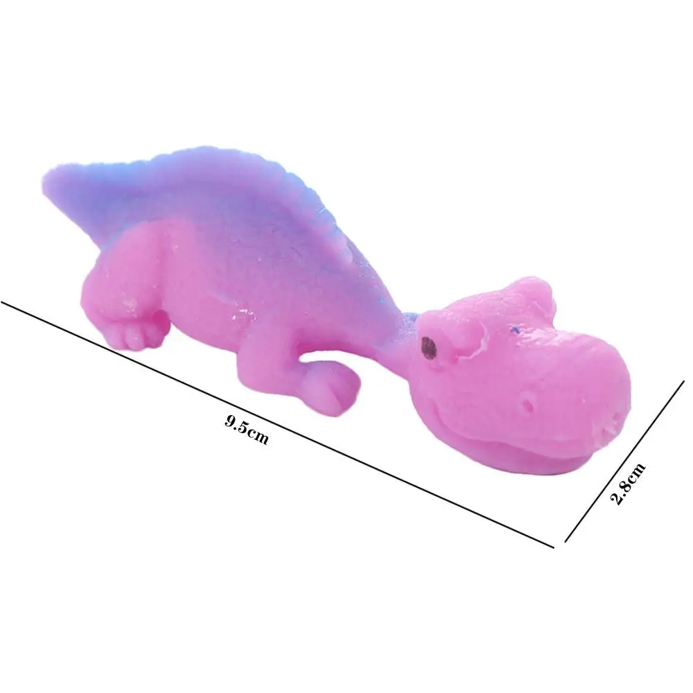 Fun Tricky Launch Dinosaur TPR Toy Stretchy Toy Finger Ejection Dinosaur Elastic Sticky Flying Finger Birds Children Gift