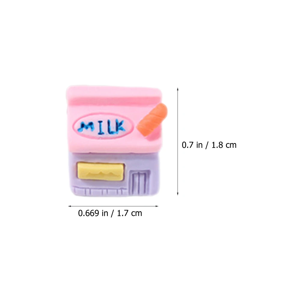 

18pcs Resin Food Set Miniature House Craft Bright Colorful Diy Decoration Accessory For Cell Phone Frame Scrapbooking Gift